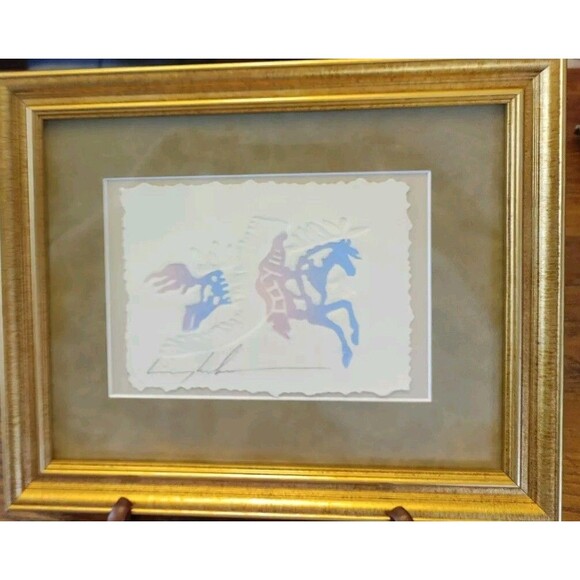 King Kuka Lithograph Signed Native American Award Winning Artist ca. 1990 - Picture 2 of 10